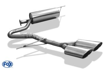 Endschalldämpfer Sidepipe - 2x115x85 Typ 38 passend für: Mitsubishi L200 KAOT Fourcap